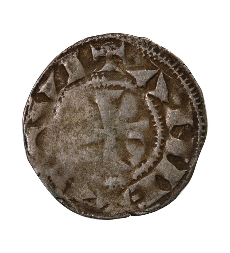 DUCHÉ D'AQUITAINE, RICHARD COEUR DE LION – DENIER ARGENT 1169 / 1199