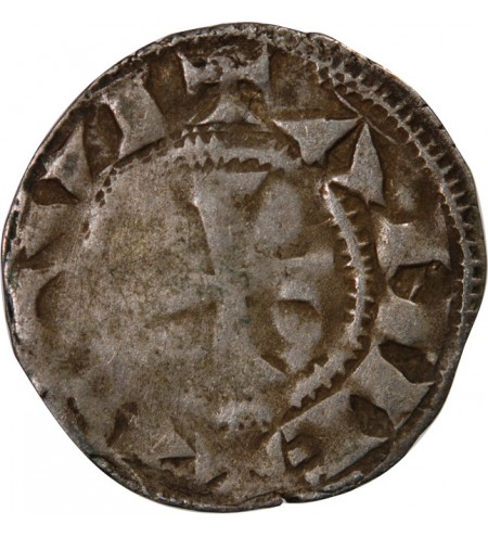 DUCHÉ D'AQUITAINE, RICHARD COEUR DE LION – DENIER ARGENT 1169 / 1199