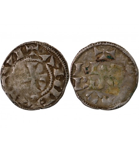 DUCHÉ D'AQUITAINE, RICHARD COEUR DE LION – DENIER ARGENT 1169 / 1199