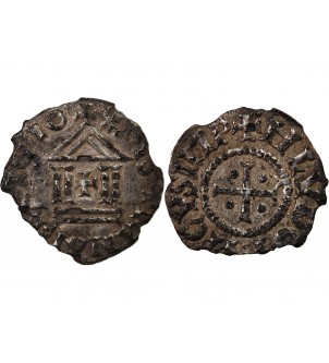 LOUIS Ier LE PIEUX - DENIER ARGENT 822 / 840 2