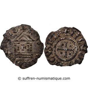 LOUIS Ier LE PIEUX - DENIER ARGENT 822 / 840