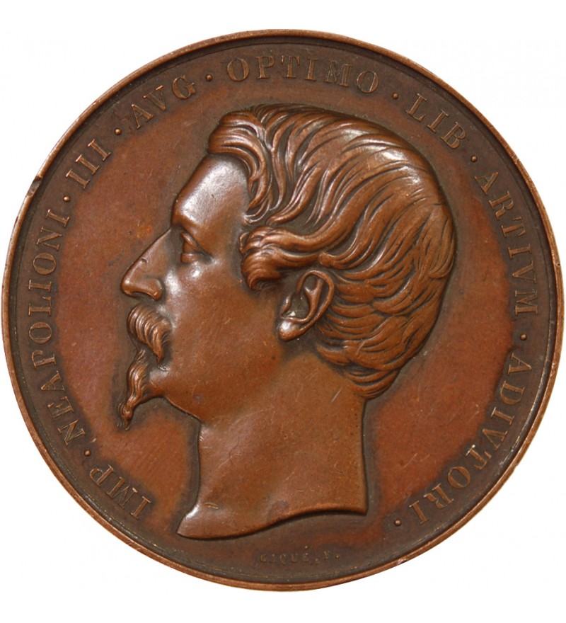 MUSEE NATIONAL DE PICARDIE, NAPOLEON III - MEDAILLE CUIVRE 1854