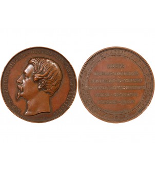 MUSEE NATIONAL DE PICARDIE, NAPOLEON III - MEDAILLE CUIVRE 1854 2