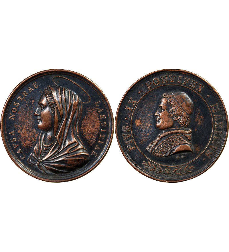 VATICAN, PIE IX - MEDAILLE BRONZE
