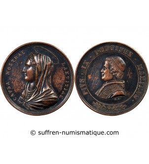 VATICAN, PIE IX - MEDAILLE BRONZE