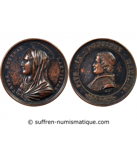 VATICAN, PIE IX - MEDAILLE BRONZE