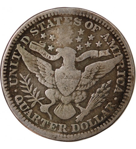 USA - 25 CENTS ARGENT "Barber Quarter" 1903 PHILADELPHIE