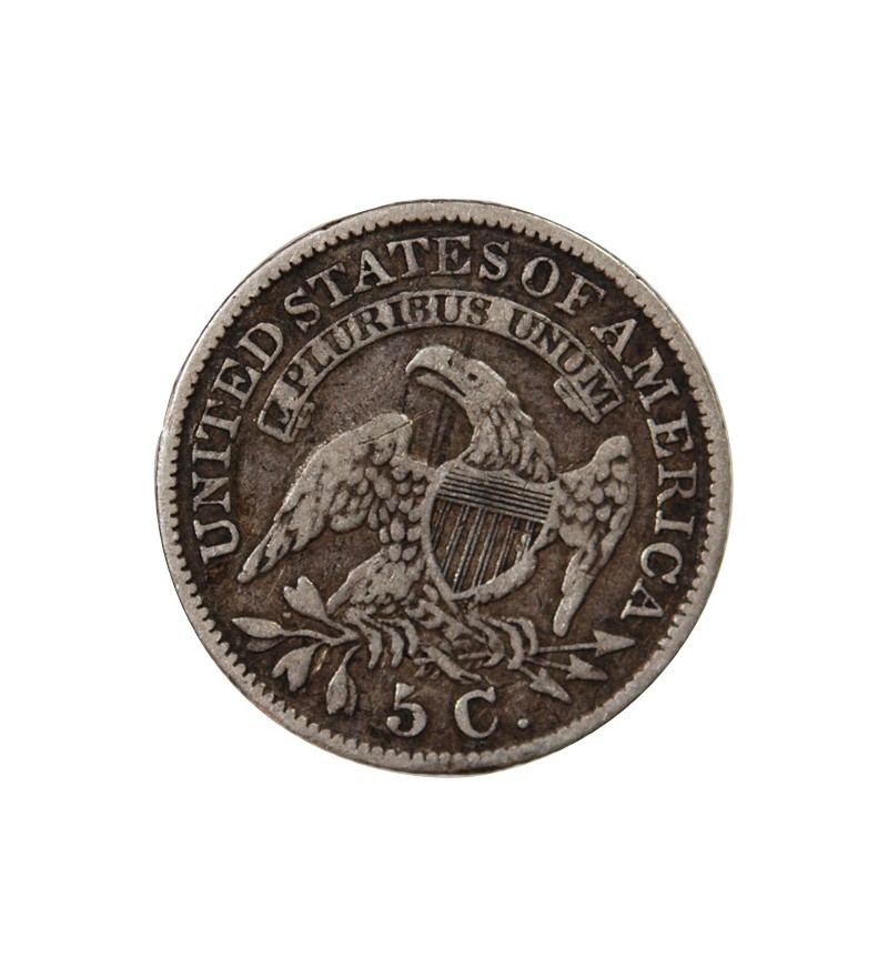 USA - 5 CENTS ARGENT "Capped Bust Half Dime" 1830