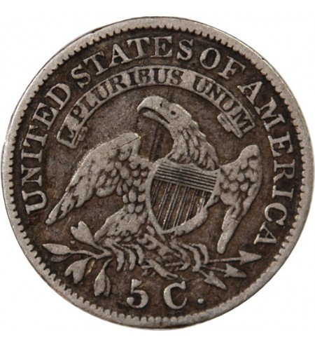 USA - 5 CENTS ARGENT "Capped Bust Half Dime" 1830