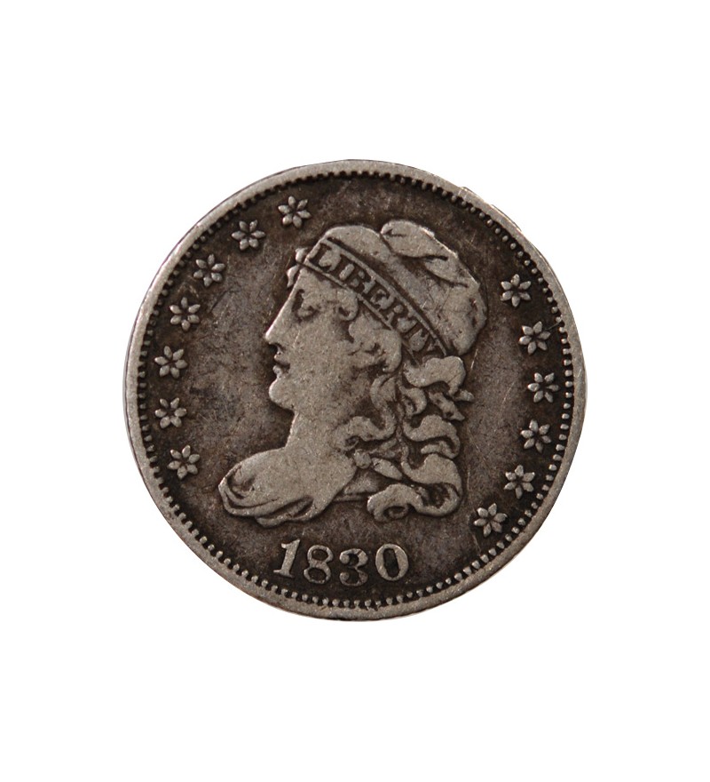 USA - 5 CENTS ARGENT "Capped Bust Half Dime" 1830