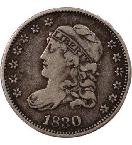 USA - 5 CENTS ARGENT "Capped Bust Half Dime" 1830