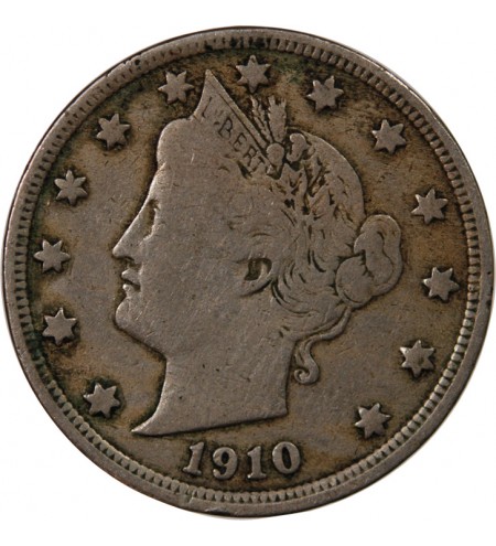 USA - 5 CENTS "Liberty Nickel" 1910