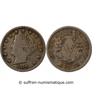 USA - 5 CENTS "Liberty Nickel" 1910