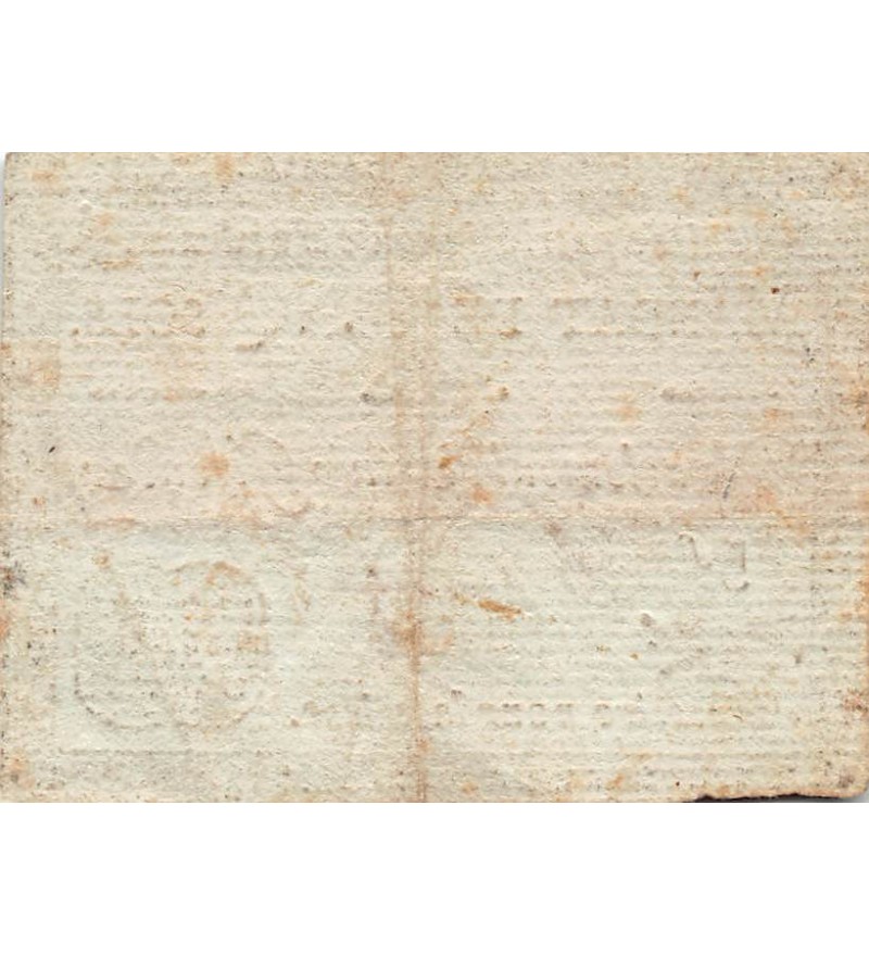 ASSIGNAT, CAISSE PATRIOTIQUE DE BORDEAUX - MANDAT DE 5 SOLS 1790 / 1793 - TTB+