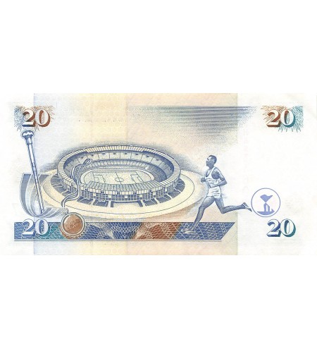 KENYA, DANIEL ARAP MOI - 20 SHILLINGS 01/01/1996 - SUP