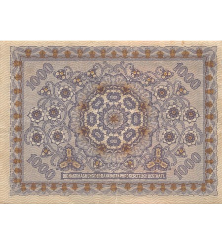 AUTRICHE-HONGRIE - 1000 KRONEN 02/01/1922 - TB+