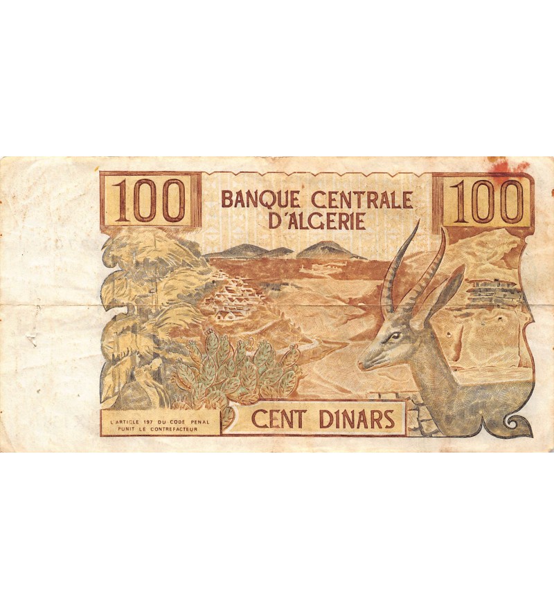 ALGERIE - 100 DINARS 1970 - TB