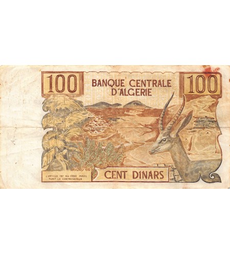 ALGERIE - 100 DINARS 1970 - TB