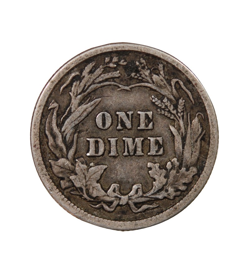 USA - 10 CENTS ARGENT "Barber Dime" 1913 PHILADELPHIE