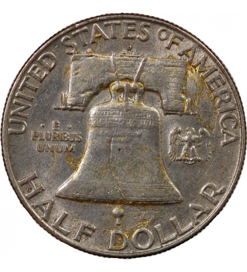 USA, BENJAMIN FRANKLIN - 1/2 DOLLAR ARGENT 1963 DENVER