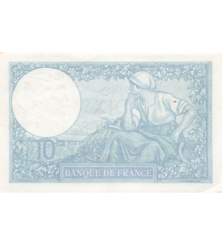 FRANCE, MINERVE - 10 FRANCS 12/12/1940 - PSUP