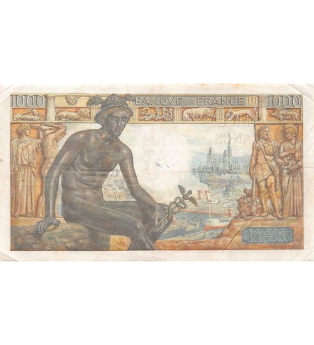 FRANCE, DEMETER - 1000 FRANCS 18/02/1943 - TB+
