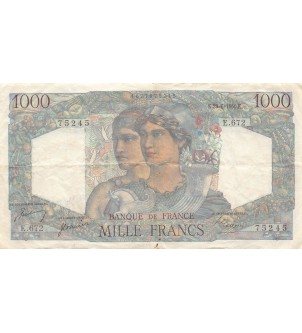 FRANCE, MINERVE ET HERCULE - 1000 FRANCS 29/06/1950 - SERIE E.672 - TB+