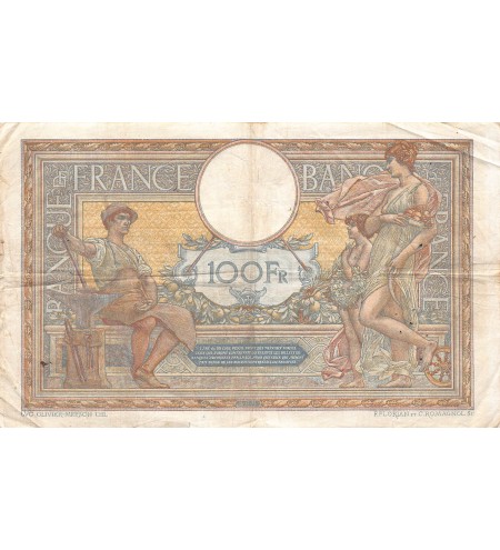 FRANCE, LUC-OLIVIER MERSON - 100 FRANCS 05/03/1919 - TB+