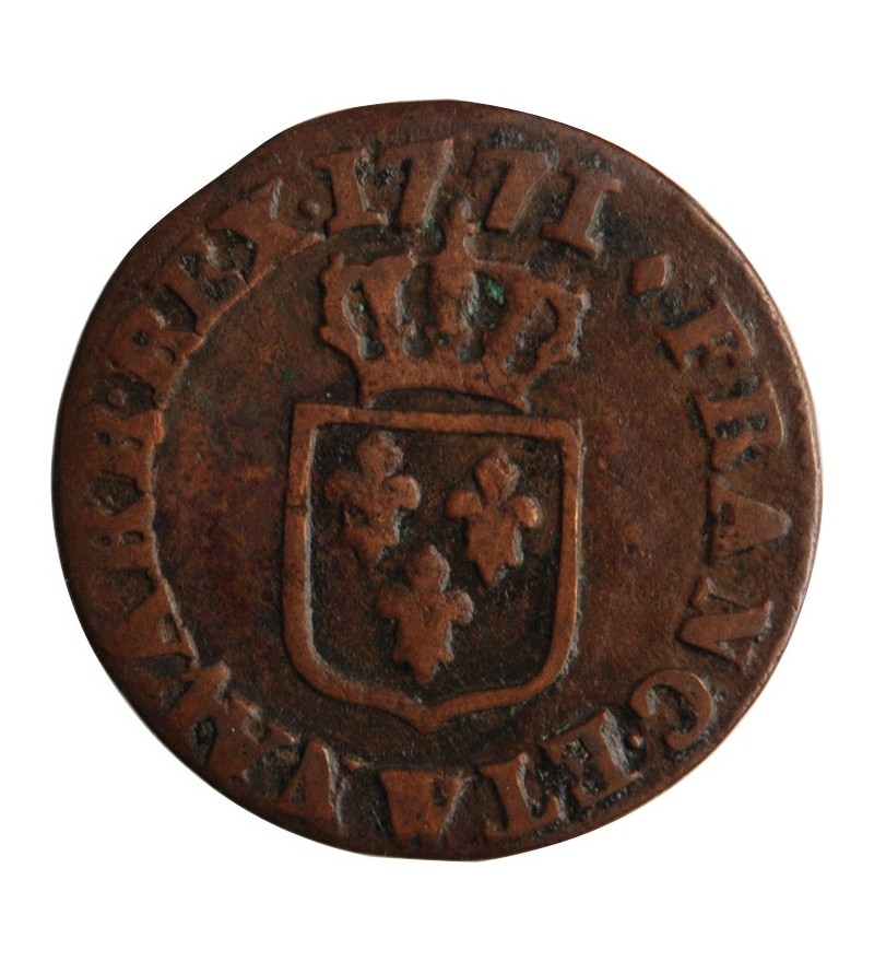 LOUIS XV﻿ - LIARD A LA VIEILLE TETE 1771 W LILLE