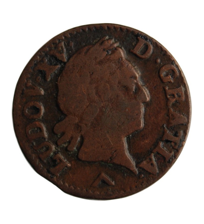 LOUIS XV﻿ - LIARD A LA VIEILLE TETE 1771 W LILLE