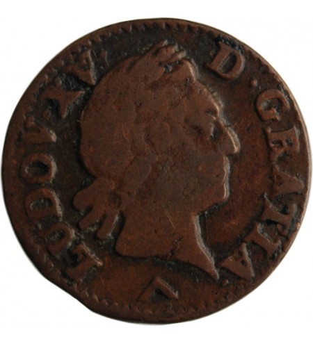 LOUIS XV﻿ - LIARD A LA VIEILLE TETE 1771 W LILLE