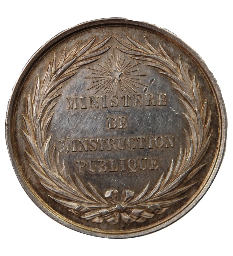 BUREAU D'ADMINISTRATION DES LYCÉES - JETON ARGENT poinçon Abeille (1860-1879)