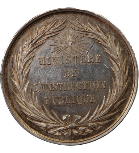BUREAU D'ADMINISTRATION DES LYCÉES - JETON ARGENT poinçon Abeille (1860-1879)
