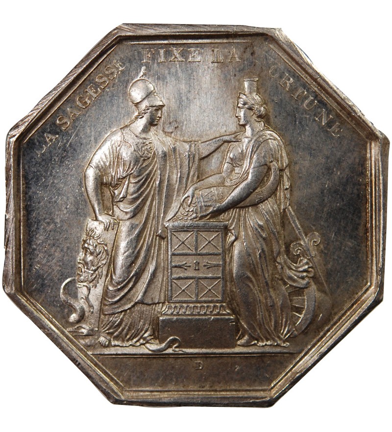 BANQUE DE FRANCE - JETON ARGENT poinçon Main (1845-1860)