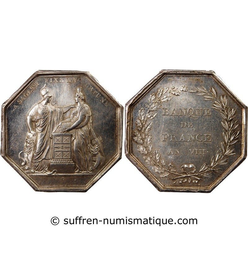 BANQUE DE FRANCE - JETON ARGENT poinçon Main (1845-1860)