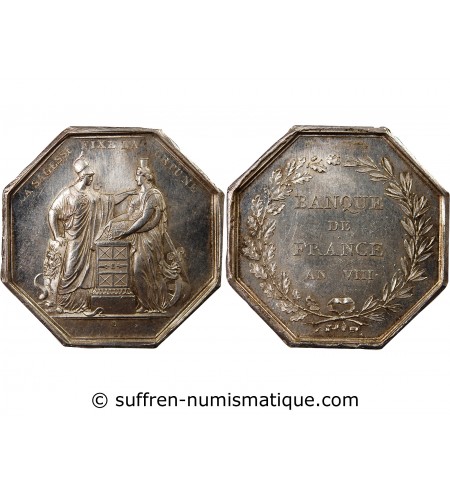 BANQUE DE FRANCE - JETON ARGENT poinçon Main (1845-1860)