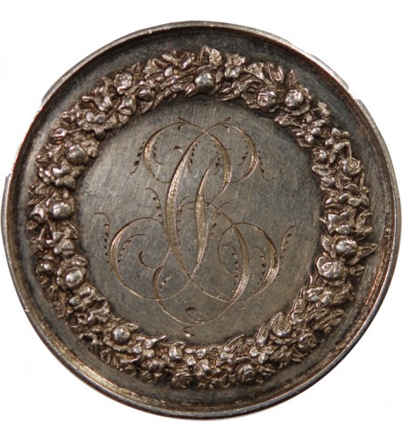 MARIAGE, PRÊTRE BENISSANT - MEDAILLE ARGENT inscrite en 1881