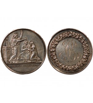 MARIAGE, PRÊTRE BENISSANT - MEDAILLE ARGENT inscrite en 1881 2