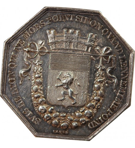CHAMBRE DE COMMERCE DE LYON - JETON ARGENT poinçon Lampe (1832-1841)