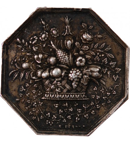 SOCIÉTÉ D'HORTICULTURE DE LA SEINE - JETON ARGENT 1841