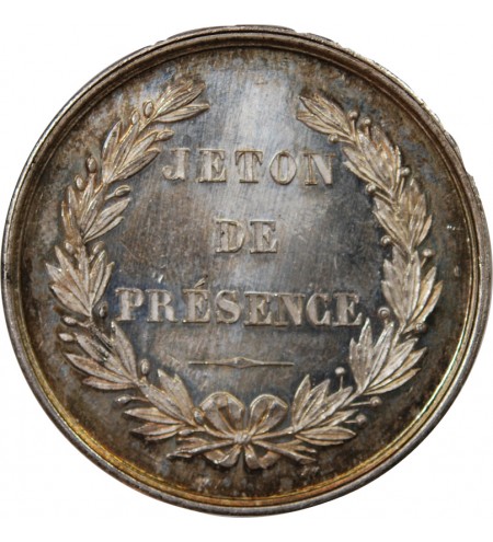 CHAMBRE DE COMMERCE DE LA ROCHELLE – JETON ARGENT poinçon Corne (après 1879)