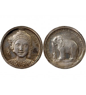 EXPOSITION COLONIALE, ASIE - MEDAILLE 1931 2