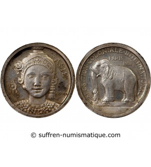 EXPOSITION COLONIALE, ASIE - MEDAILLE 1931