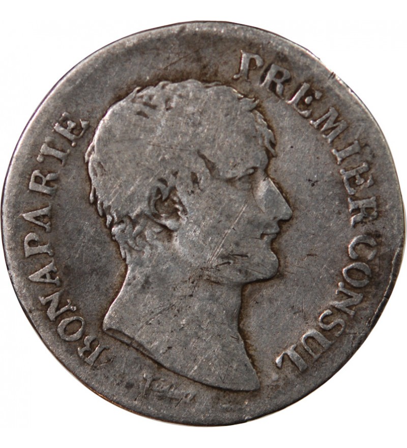 BONAPARTE 1er CONSUL - 1 FRANC ARGENT AN 12 T NANTES