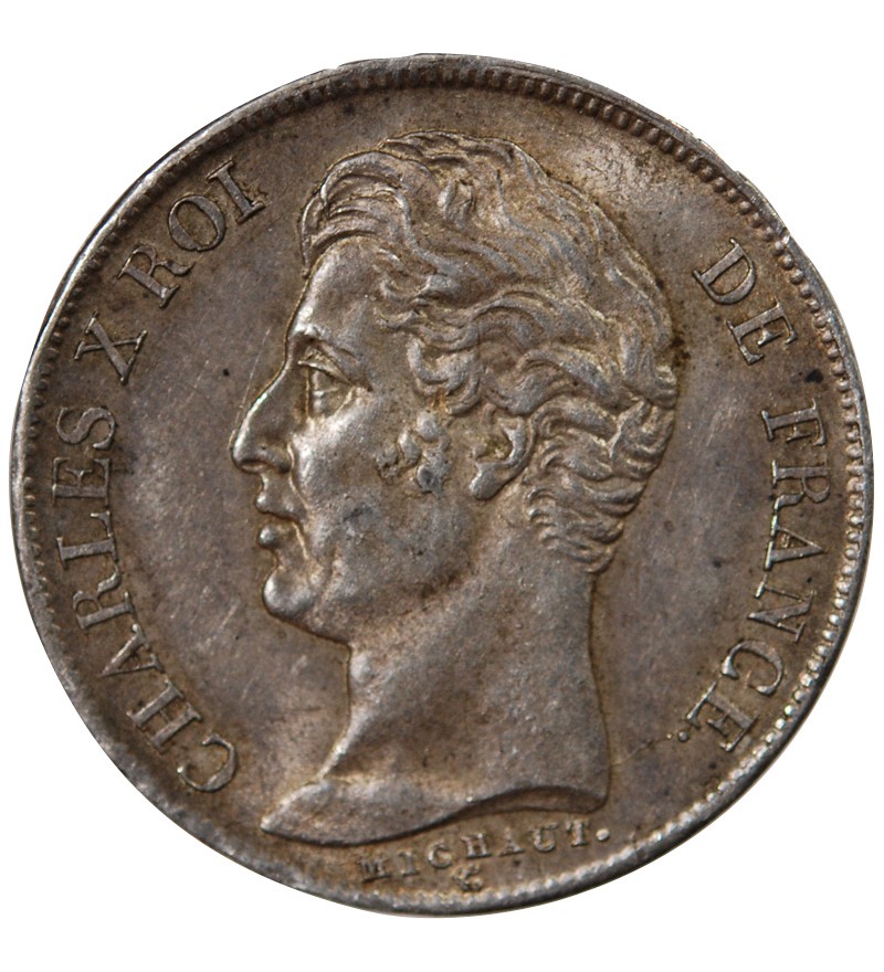 CHARLES X - 1 FRANC ARGENT 1827 A PARIS