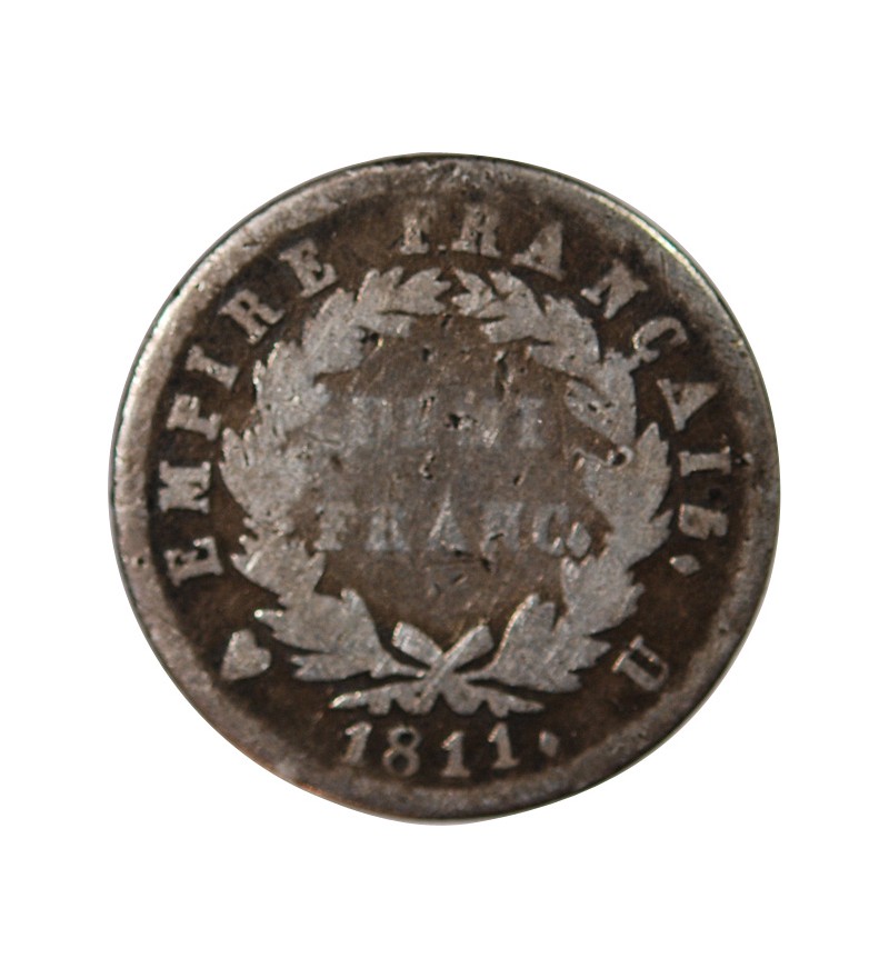 NAPOLEON Ier﻿ - 1/2 FRANC ARGENT 1811 U TURIN