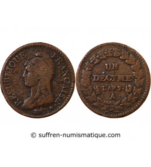 DUPRÉ - DECIME AN 7 A PARIS