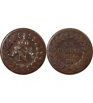 SIEGE DE STRASBOURG, NAPOLEON Ier - DECIME 1814. BB 2