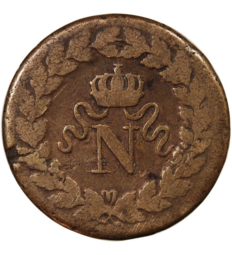 SIEGE DE STRASBOURG, NAPOLEON Ier - DECIME 1814 sans point BB