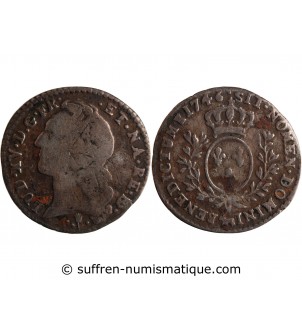 LOUIS XV ﻿- 1/10 ECU AU BANDEAU 1746 PAU